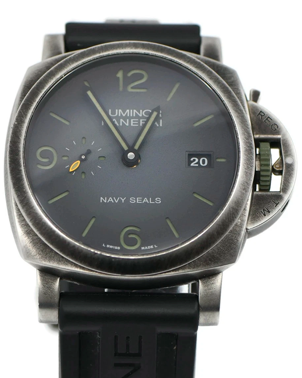 2023 Panerai Luminor "Navy SEALs" 44MM Grey Dial Rubber Strap (PAM01412)