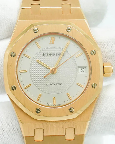 Audemars Piguet Royal Oak "Nick Faldo" Edition 36MM Silver Dial Rose Gold Bracelet (15097OR)