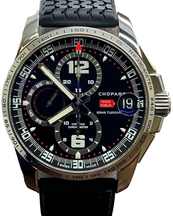 Chopard Mille Miglia XL 44MM Black Dial Rubber Strap (16/8459)