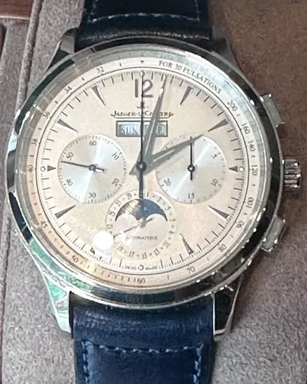 2025 Jaeger-LeCoultre Master Control Chronograph Calendar 40MM Silver Dial Leather Strap (Q4138431)