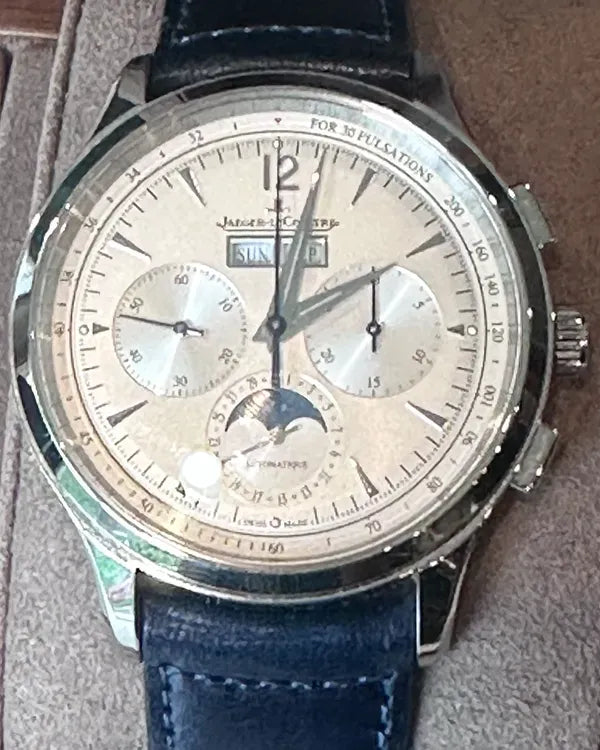 2025 Jaeger-LeCoultre Master Control Chronograph Calendar 40MM Silver Dial Leather Strap (Q4138431)