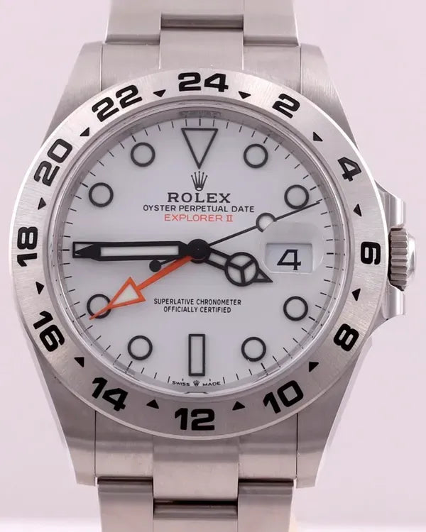 2022 Rolex Explorer II "Polar" 42MM White Dial Oyster Bracelet (226570)