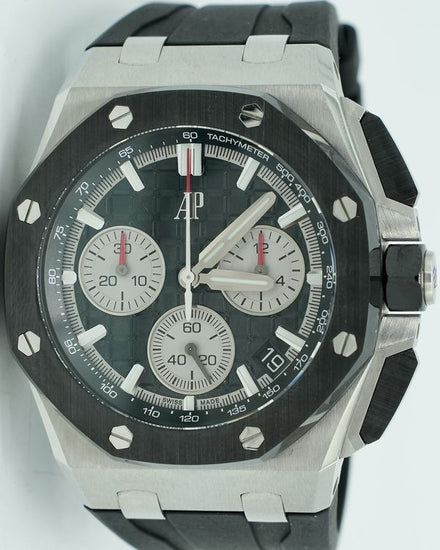 Audemars Piguet Royal Oak Offshore Chronograph 43MM Black Dial Rubber Strap (26420SO.OO.A002CA.01)