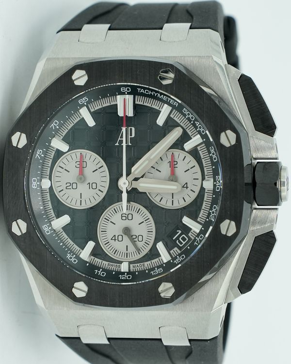 Audemars Piguet Royal Oak Offshore Chronograph 43MM Black Dial Rubber Strap (26420SO.OO.A002CA.01)