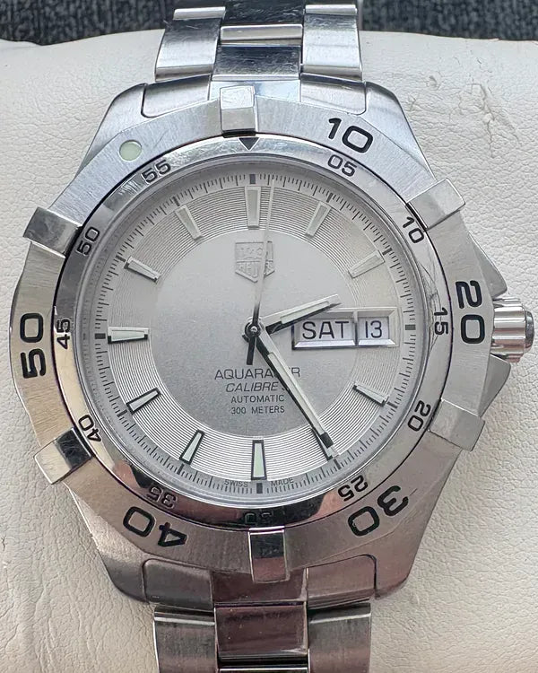 Tag Heuer Aquaracer 300M 41MM Silver Dial Steel Bracelet (WAF2011)