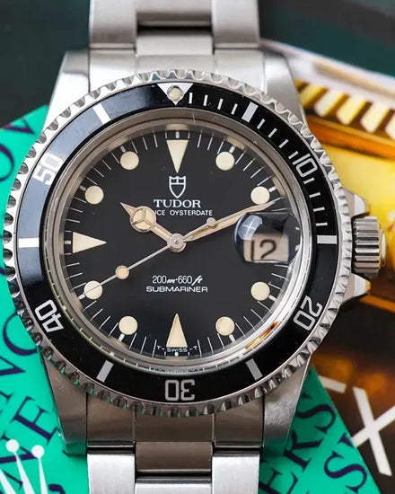 1988 Tudor Submariner 40MM Black Dial Steel Bracelet (76100)