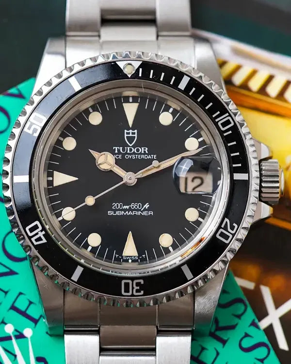 1988 Tudor Submariner 40MM Black Dial Steel Bracelet (76100)
