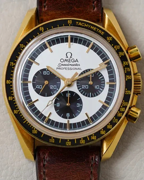 2020 Omega Speedmaster "Golden Panda" Limited Edition 40MM White Dial Steel Bracelet (3690.30)
