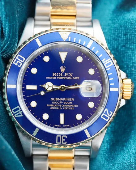 2007 Rolex Submariner Date "Bluesy" 40MM Blue Dial Two-Tone Oyster Bracelet (16613)