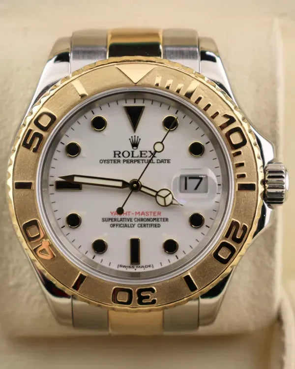 Rolex Yacht-Master 40MM White Dial Two-Tone Oyster Bracelet (16623)