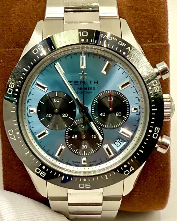 2022 Zenith Chronomaster Sport Yoshida L.E. 41MM Ice Blue Dial Steel Bracelet (03.3104.3600/54.M3100)
