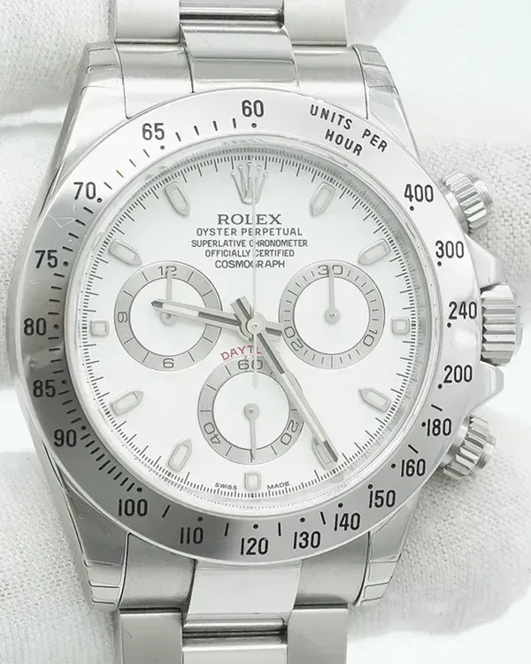 2013 Rolex Cosmograph Daytona 40MM White Dial Oyster Bracelet (116520)