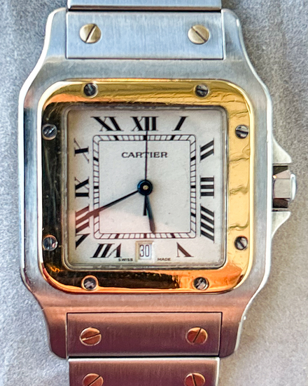 Cartier Santos Galbée 29MM Quartz White Dial Two-Tone Bracelet (187901)