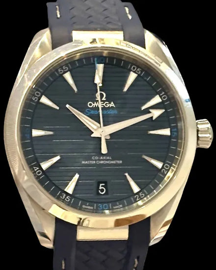 2022 Omega Seamaster Aqua Terra 150M 41MM Blue Dial Rubber Strap (220.12.41.21.03.001)