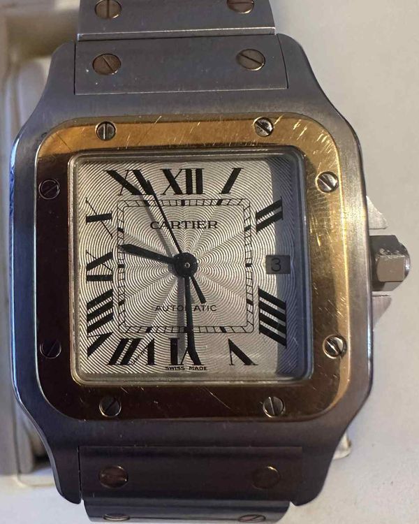 Cartier Santos Galbée 29MM Silver Dial Two-Tone Bracelet (2319)