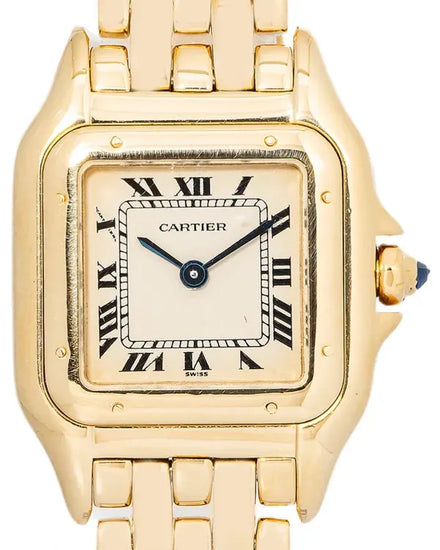 Cartier Panthère De Cartier 22MM Quartz White Dial Yellow Gold Bracelet (W25022B9)