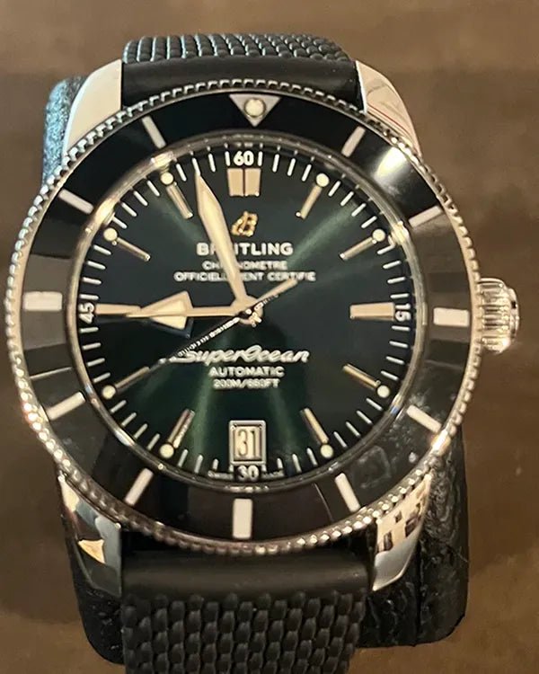 2023 Breitling Superocean Heritage II 42MM Green Dial Steel Bracelet (AB2010121L1S1)