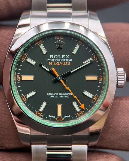 2021 Rolex Milgauss 40MM Black Dial Oyster Bracelet (116400GV)