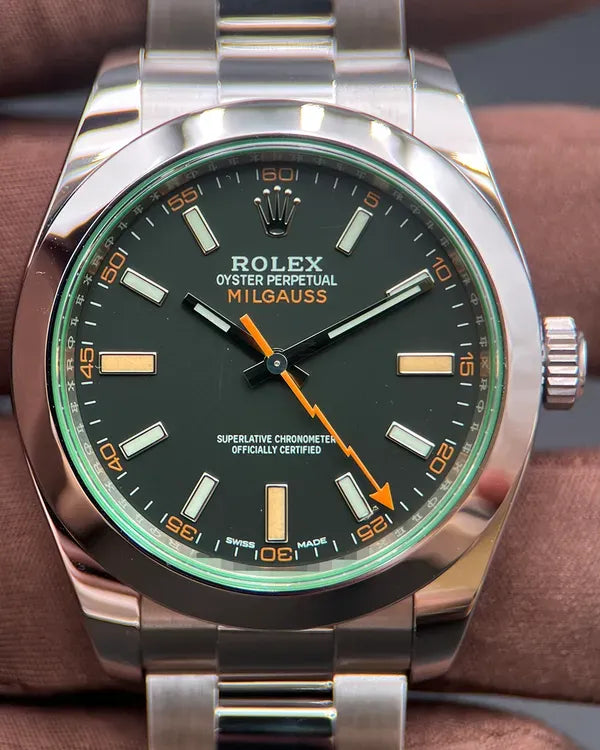 2021 Rolex Milgauss 40MM Black Dial Oyster Bracelet (116400GV)