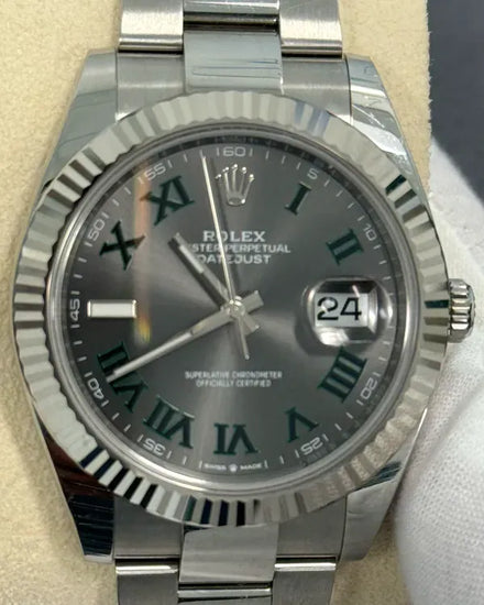2023 Rolex Datejust "Wimbledon" 41MM Slate Dial Oyster Bracelet (126334)