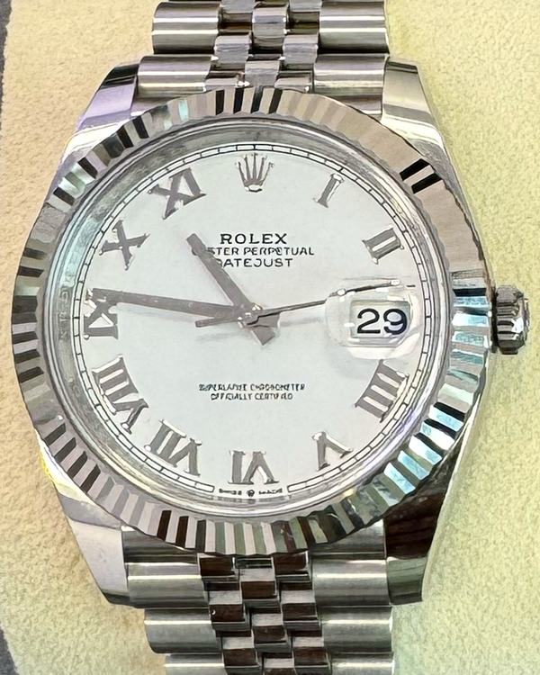 2023 Rolex Datejust 41MM White Dial Jubilee Bracelet (126334)