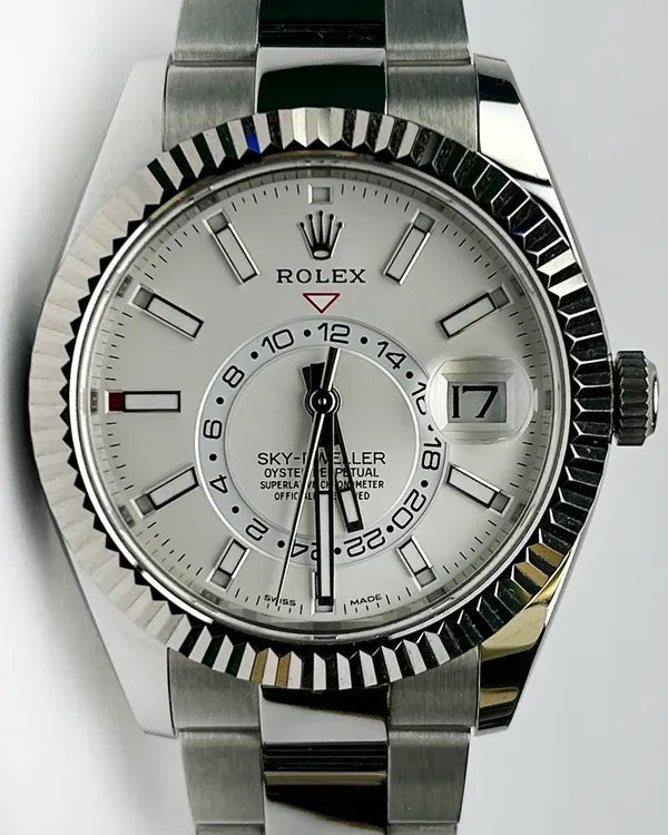 2019 Rolex Sky-Dweller 42MM White Dial Oyster Bracelet (326934)