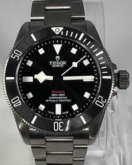 2025 Tudor Pelagos 39MM Black Dial Titanium Bracelet (25407N)
