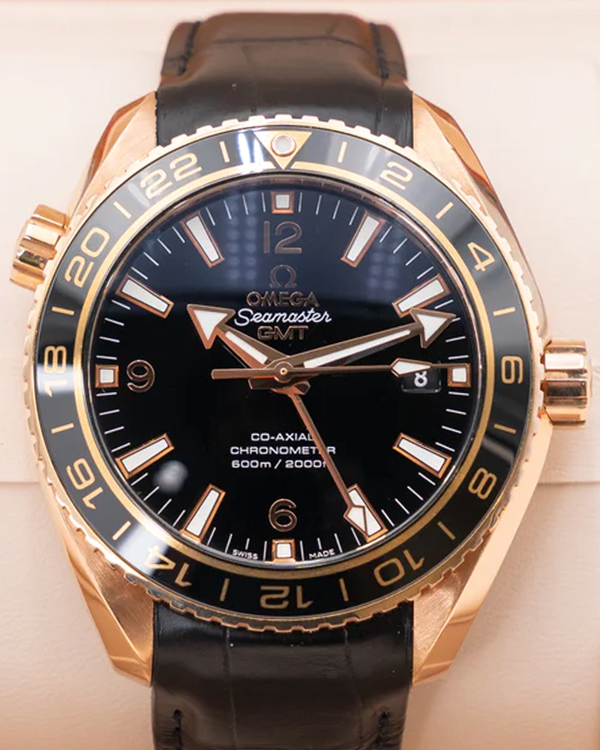 Omega Seamaster Planet Ocean 600M 43.5MM Black Dial Leather Strap (232.63.44.22.01.001)
