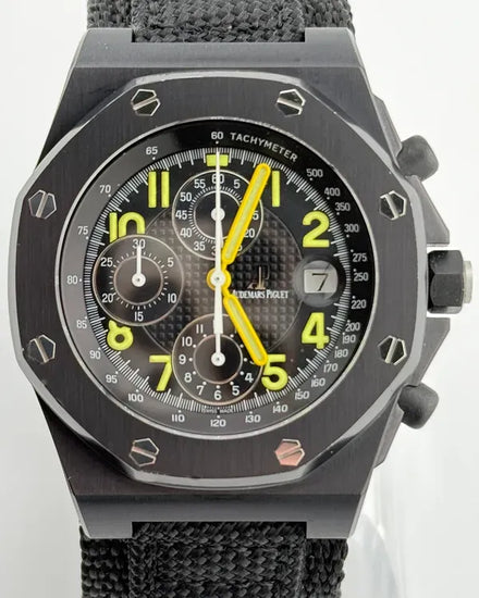 1999 Audemars Piguet Royal Oak Offshore Chronograph "End of Days" L.E. 314/500 44MM Black Dial Textile Strap (25770SN.OO.0001AR.01)