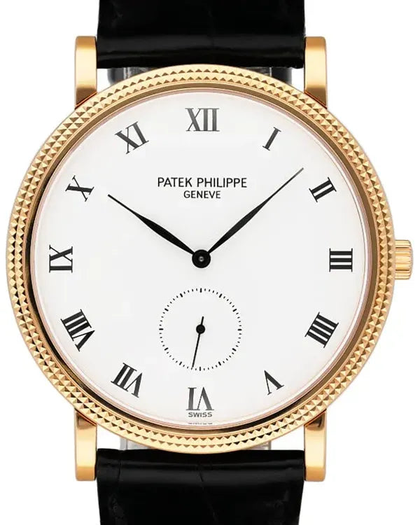 2004 Patek Philippe Calatrava 33MM White Dial Leather Strap (3919R)