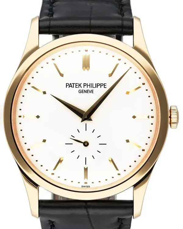 2019 Patek Philippe Calatrava 37MM Silver Dial Leather Strap (5196J)
