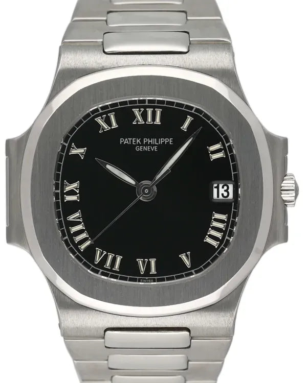 Patek Philippe Nautilus 37MM Black Dial Steel Bracelet (3800/1A)