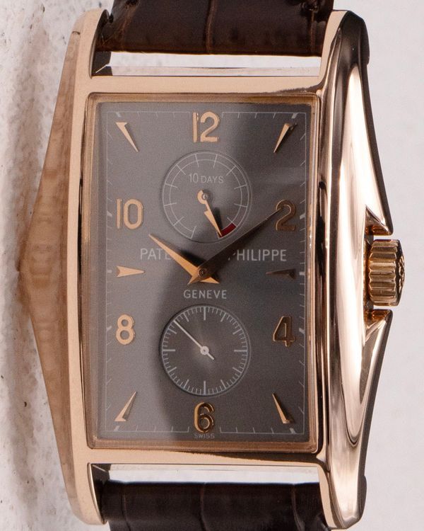 Patek Philippe Gondolo 10 Days 34MM Grey Dial Leather Strap (5100R-001)