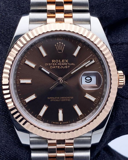 2016 Rolex Datejust 41MM Chocolate Dial Two-Tone Jubilee Bracelet (126331)