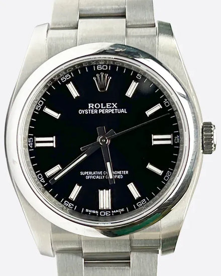 2019 Rolex Oyster Perpetual 36MM Black Dial Oyster Bracelet (116000)