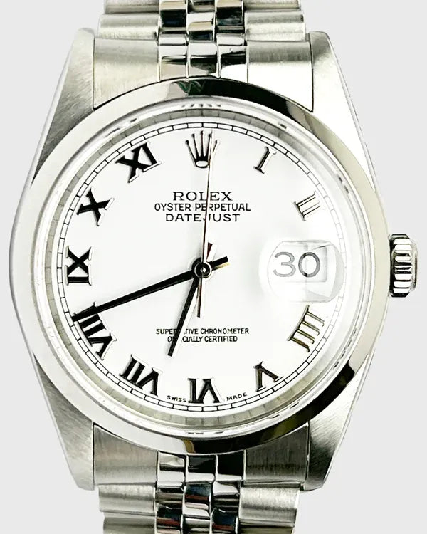 Rolex Datejust 36MM White Dial Jubilee Bracelet (16200)