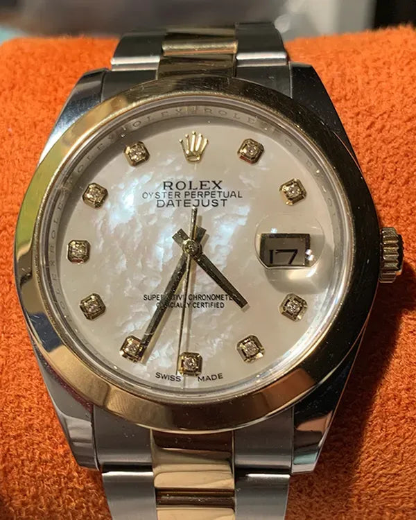 2020 Rolex Datejust 41MM Mother of Pearl Dial Two-Tone Oyster Bracelet (126303)