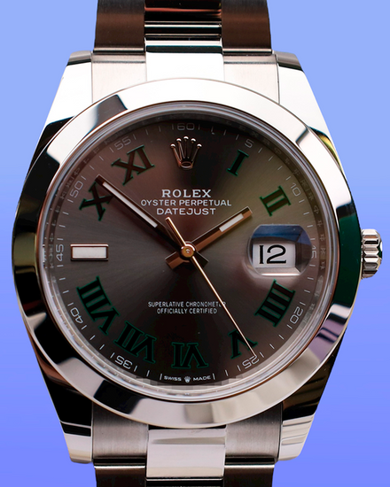 2025 Rolex Datejust "Wimbledon" 41MM Slate Dial Oyster Bracelet (126300)