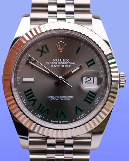 2025 Rolex Datejust "Wimbledon" 41MM Slate Dial Jubilee Bracelet (126334)