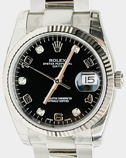2017 Rolex Oyster Perpetual Date 34MM Black Dial Oyster Bracelet (115234)