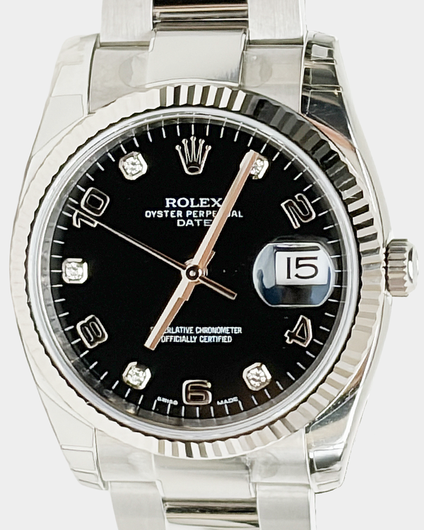 2017 Rolex Oyster Perpetual Date 34MM Black Dial Oyster Bracelet (115234)