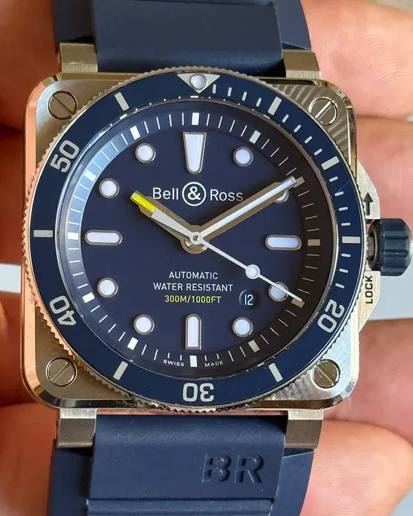 Bell & Ross BR 03-92 Diver 42MM Blue Dial Rubber Strap (BR0392-D-BU-ST/SRB)