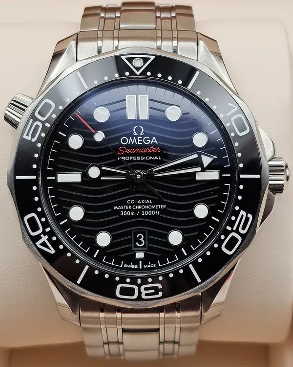 2022 Omega Seamaster Diver 300M 42MM Black Dial Steel Bracelet (210.30.42.20.01.001)