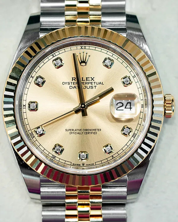 2023 Rolex Datejust 41MM Champagne Dial Two-Tone Jubilee Bracelet (126333)