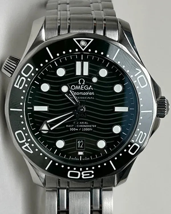 (HOLD) 2023 Omega Seamaster Diver 300M 42MM Black Dial Steel Bracelet (210.30.42.20.01.001)