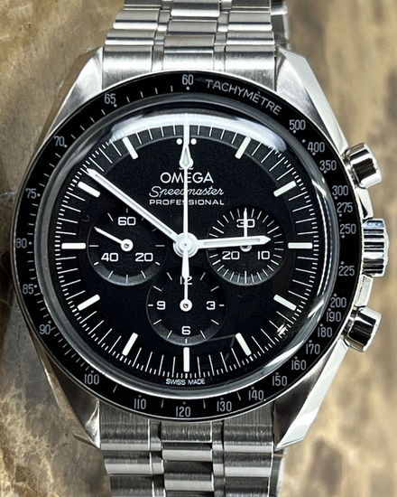 2023 Omega Speedmaster Professional Moonwatch 42MM Black Dial Steel Bracelet (310.30.42.50.01.001)