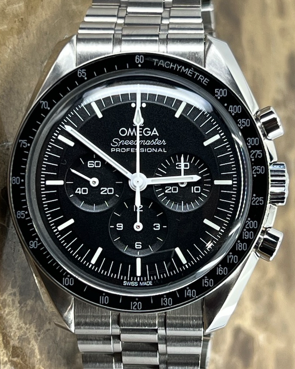 2023 Omega Speedmaster Professional Moonwatch 42MM Black Dial Steel Bracelet (310.30.42.50.01.001)