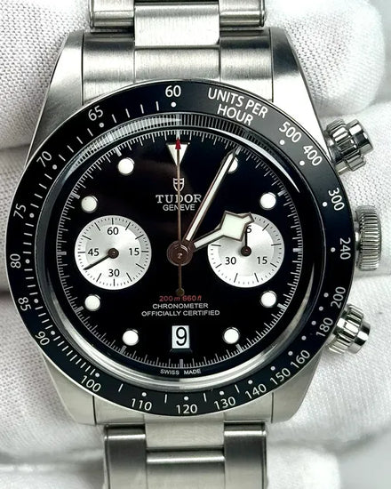 2021 Tudor Black Bay Chrono 41MM Black Dial Steel Bracelet (79360N)