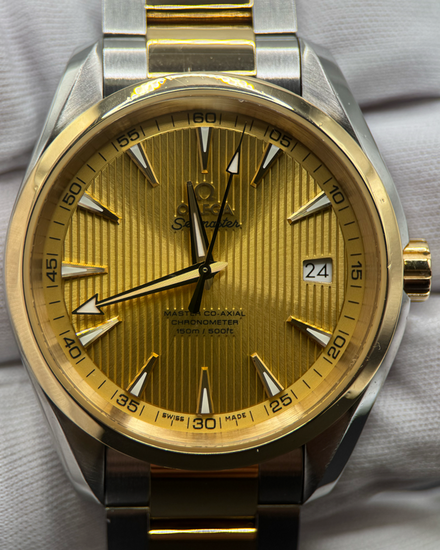 2007 Omega Seamaster Aqua Terra 150M 41.5MM Champagne Dial Two-Tone Bracelet (231.20.42.21.08.001)