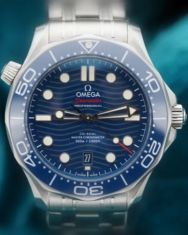2019 Omega Seamaster Diver 300M 42MM Blue Dial Steel Bracelet (210.30.42.20.03.001)